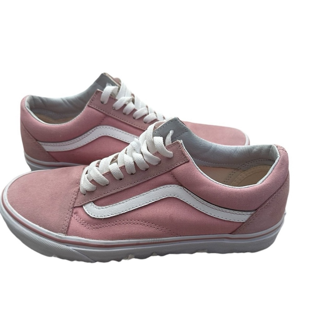 Vans Old Skool Zephyr Pink Suede Canvas Sneakers Women’s 10 Chalk Pink